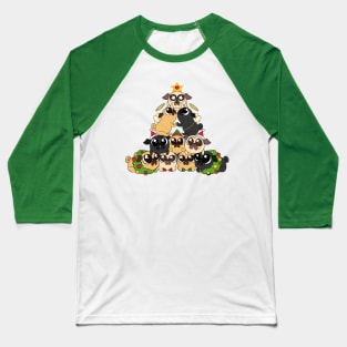 Merry Pugmas Baseball T-Shirt